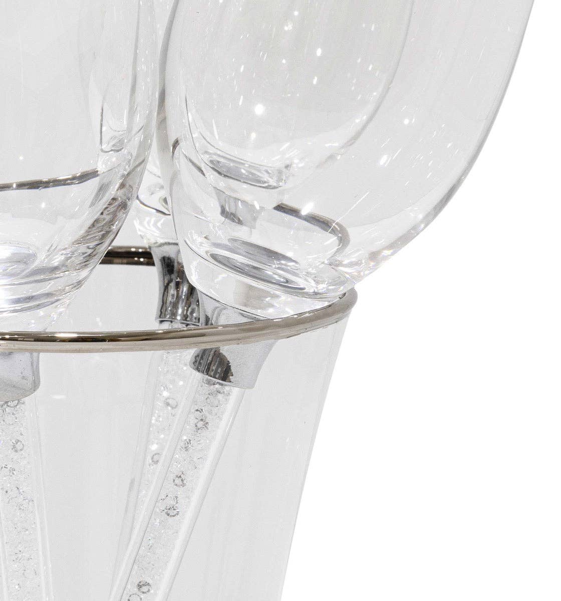 Sparkles Home - Wholesale Champagne Flute - Vetrina Crystal 5-Piece Toasting Set2