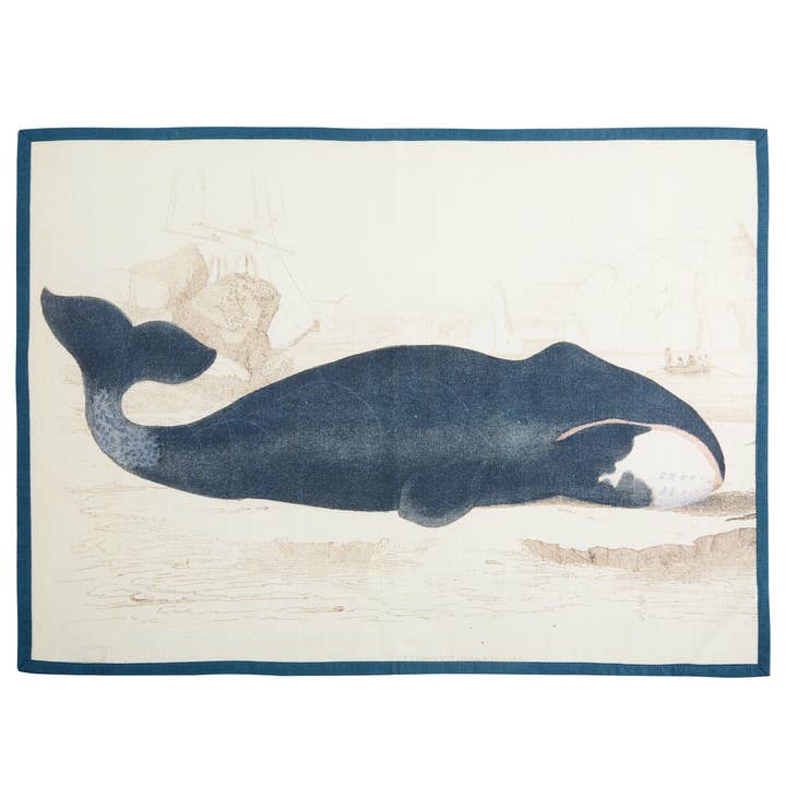 Baleen Tea Towel for wholesale by Siren Song