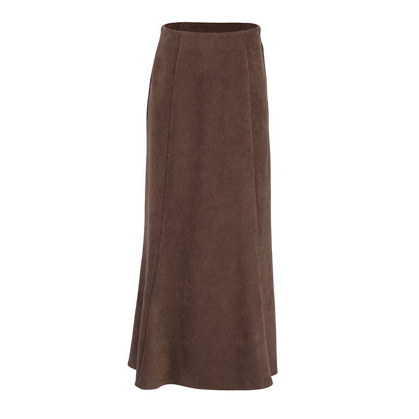 Marayn - Wholesale Skirt - Women's - Vintage Brown Knit Midi Skirt Chic Fall Style19