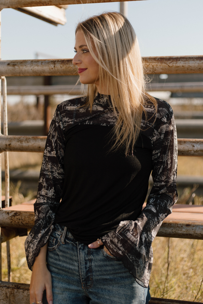 Sterling Kreek - Wholesale Blouse - Women's - Homestead Toile Top4