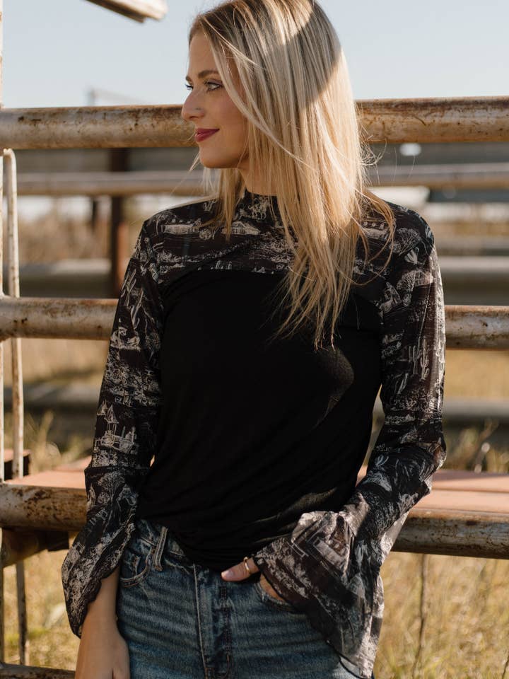 Sterling Kreek - Wholesale Blouse - Women's - Homestead Toile Top4