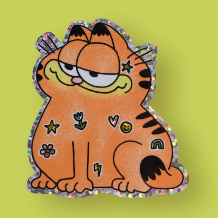 Gartfield avec autocollants sur autocollant pour la vente par Riley Grae