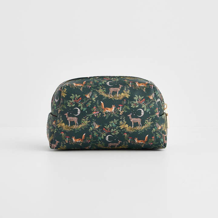 Fable England - Wholesale Make-up/cosmetic bag - US & EU ONLY - Into the Woods Green Small Pouch3