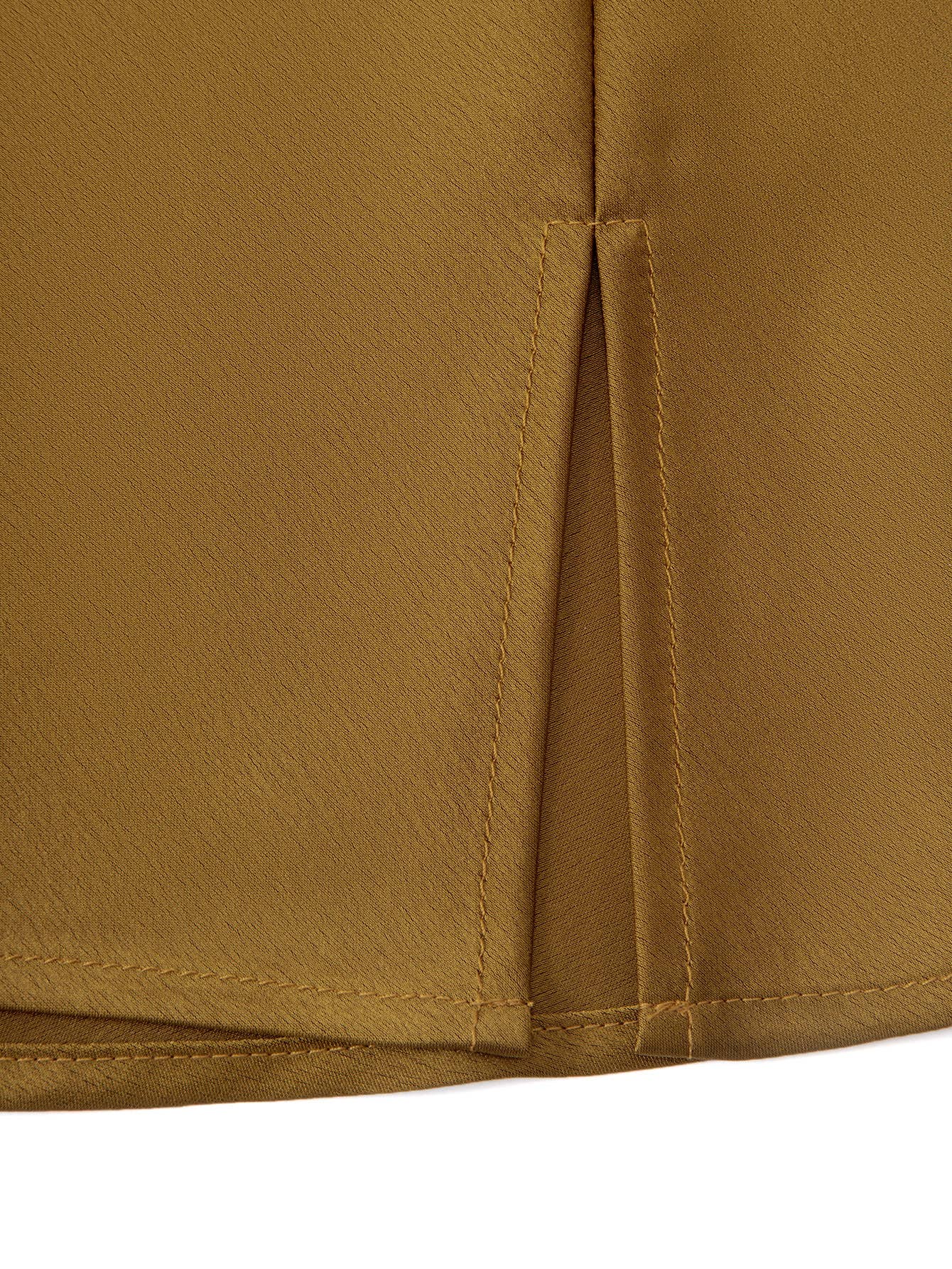 HIDDENBRAND - Wholesale Skirt - Women's - Satin Slit High-Waisted Elasticated Sexy A-Line Skirt8