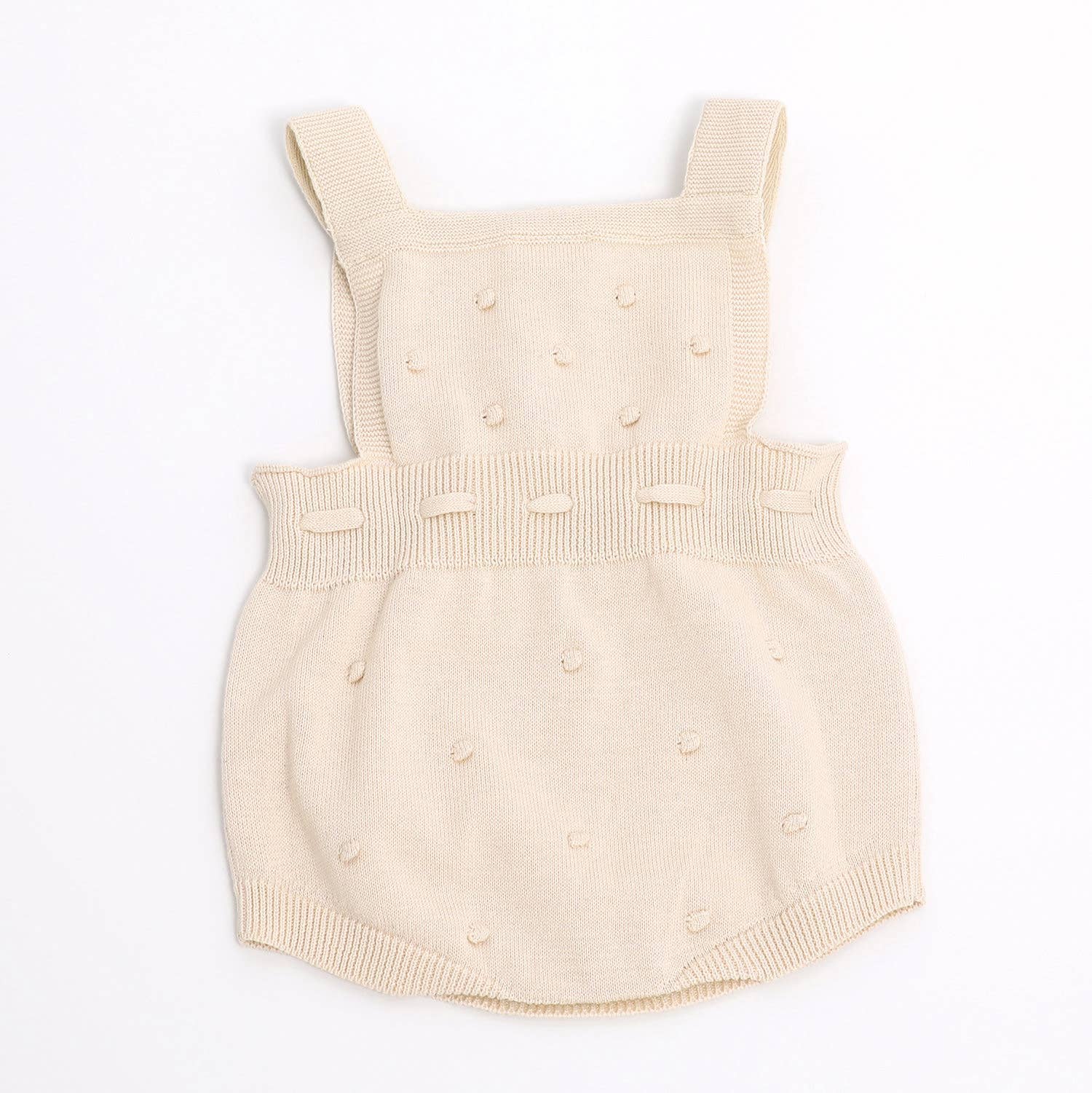 Viverano Organics - Wholesale Bodysuit (Non-Footed) - Baby - Milan Pastel Bobble Sweater Knit Baby Romper Organic Cotton3