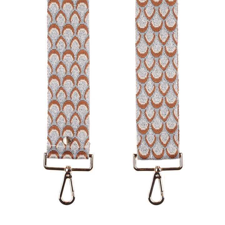 Pulseira Prata & Azul Pavão por atacado de Pom Pom London