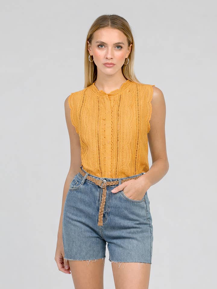 CAMISA SUZAYA ocre por atacado de An'ge