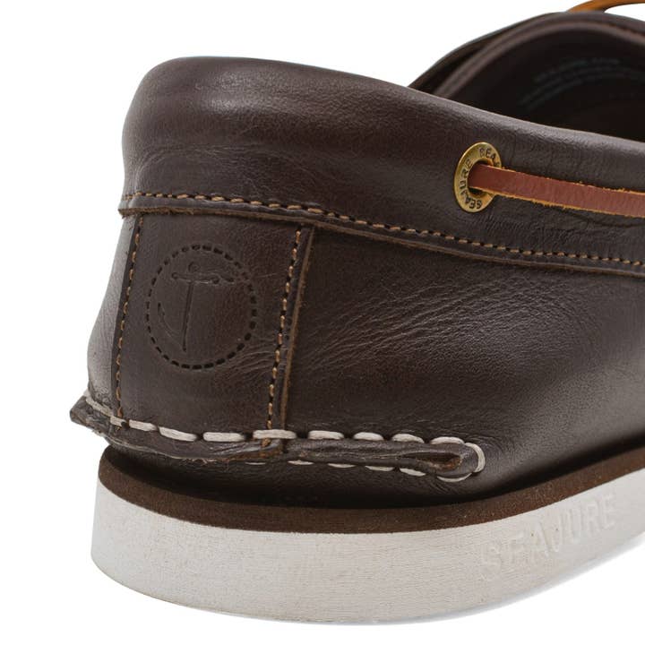 Seajure - Wholesale Boat Shoes - Men's - Men’s Boat Shoes Seajure Forvie Dark Brown Leather3