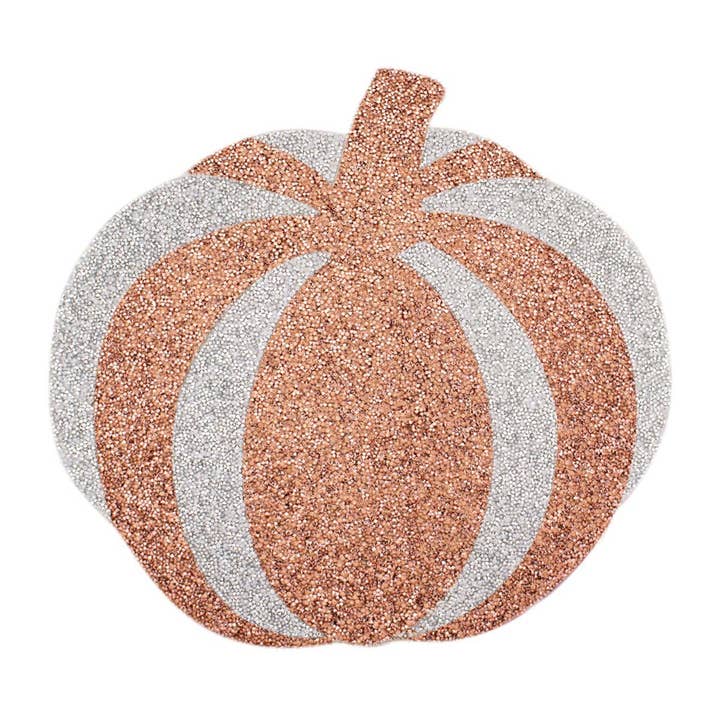 Sparkles Home - Wholesale Placemat - Luminous Rhinestone Pumpkin Placemat
