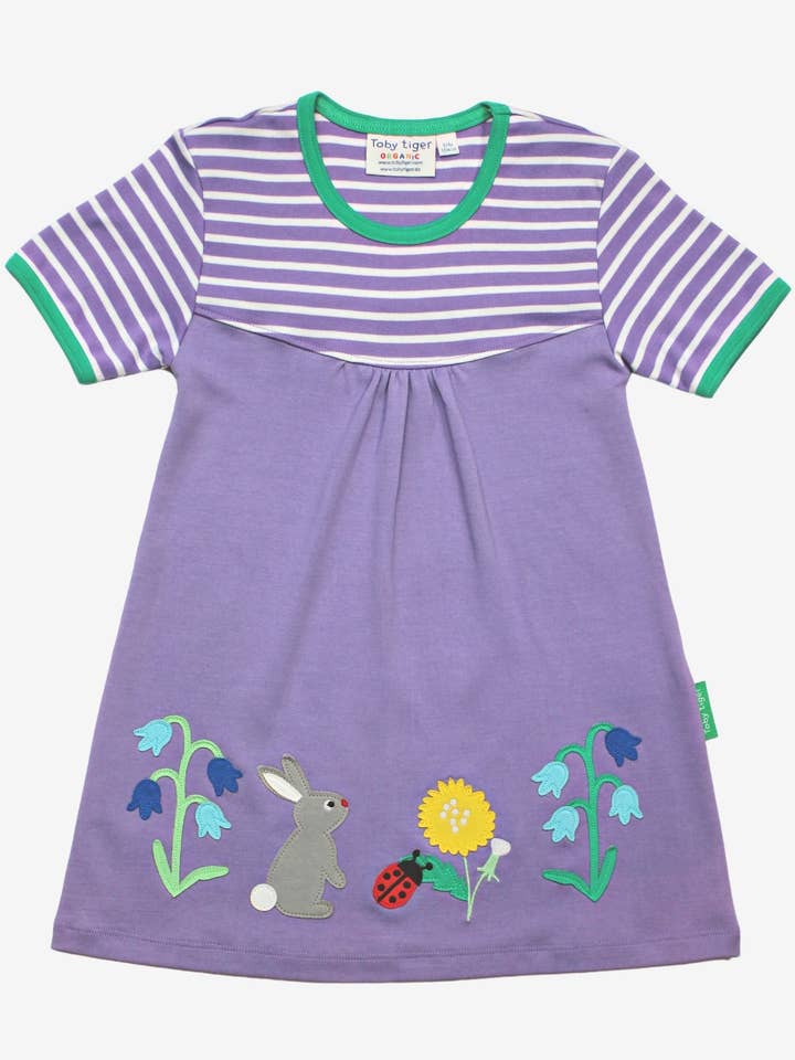 Organic Spring Applique Dress for wholesale by Toby Tiger
