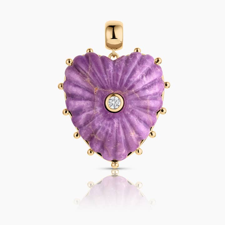 Malene Paarse Mica Hanger Bedel voor wholesale door THATCH