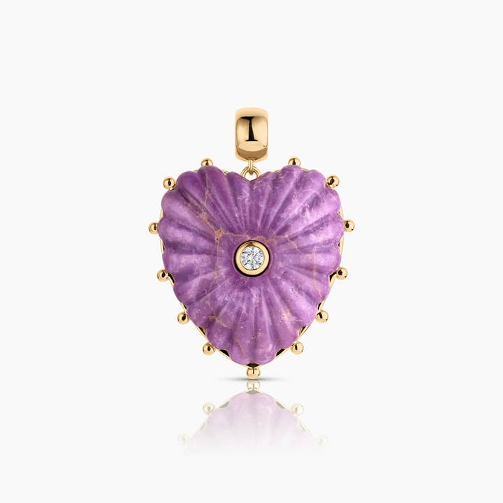 Malene Purple Mica Bail Charm for wholesale by THATCH