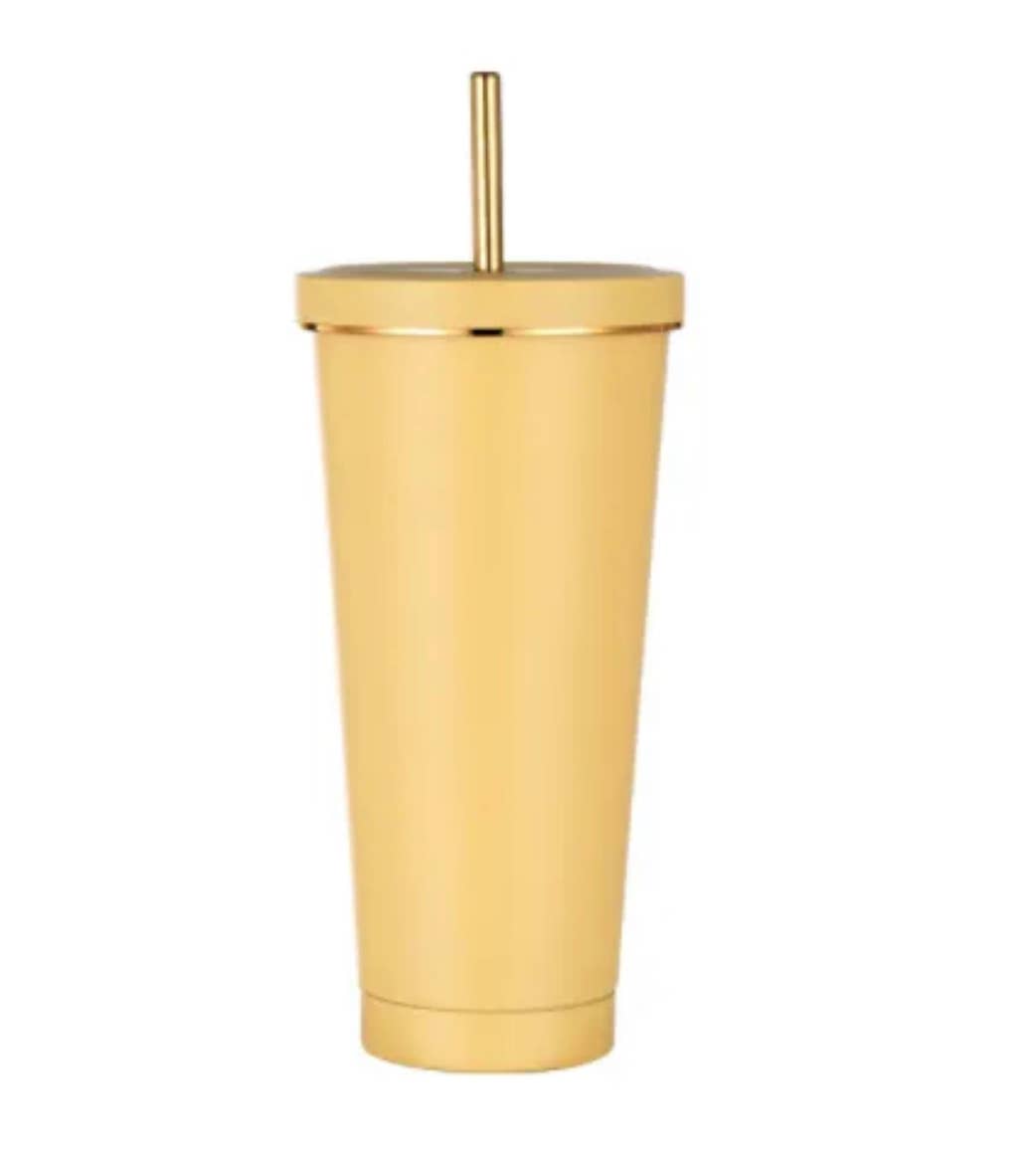Subli Vinyl Blanks - Wholesale Insulated Mug/Tumbler - Stainless Steel insulated Tumblers with gold rim15