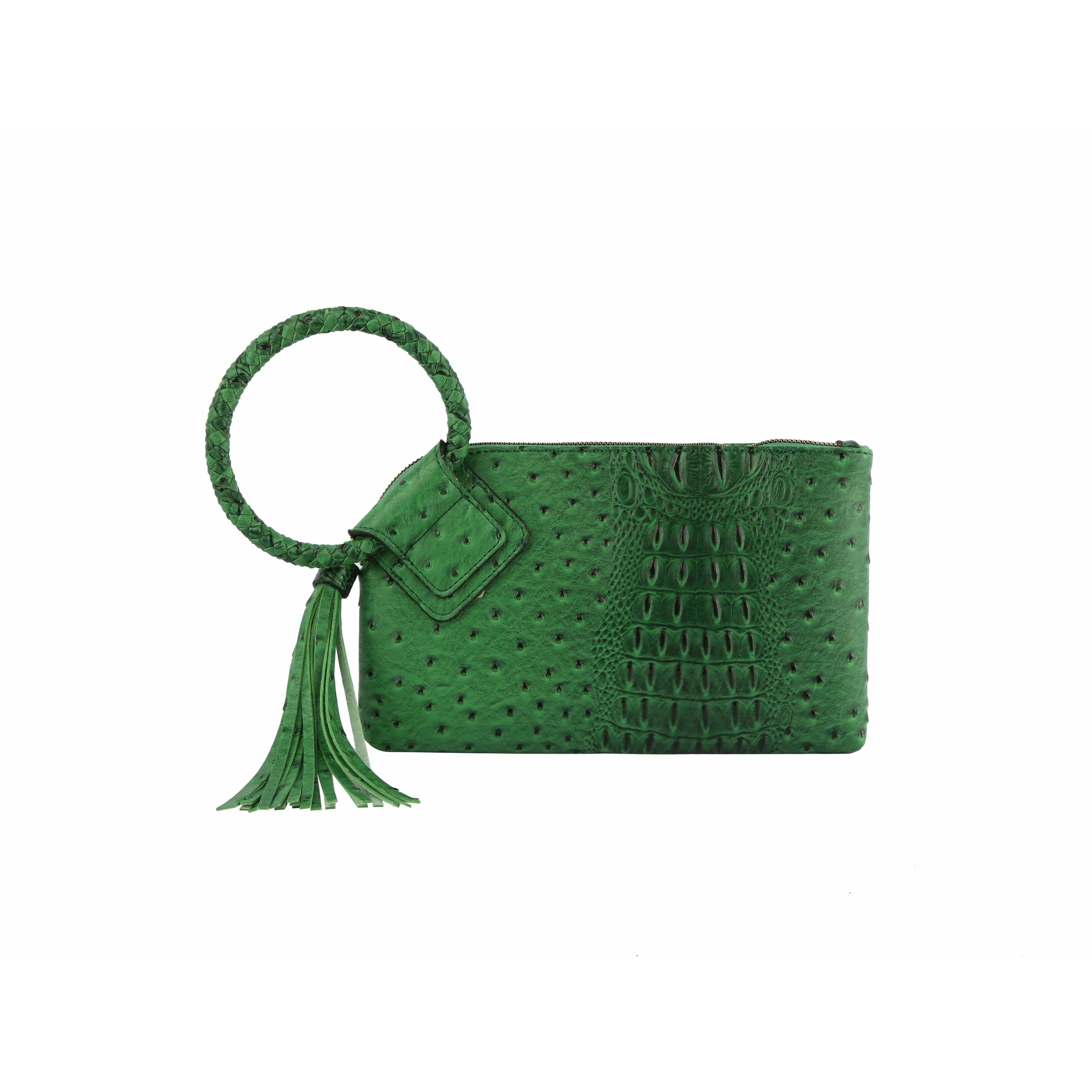 Handbag Factory Corp – wholesale Clutch bag – women's – HF  Tassel Accented Embossed Wristlet Clutch  JYV-03747
