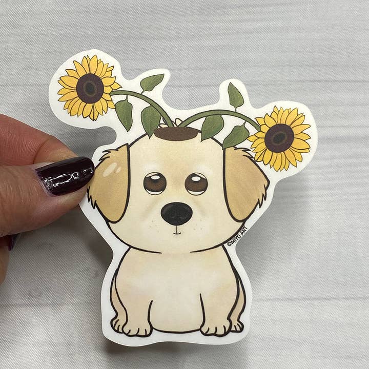 Miyo Art Design - Wholesale Sticker - Dogs of Spring Vinyl Sticker Set of 58