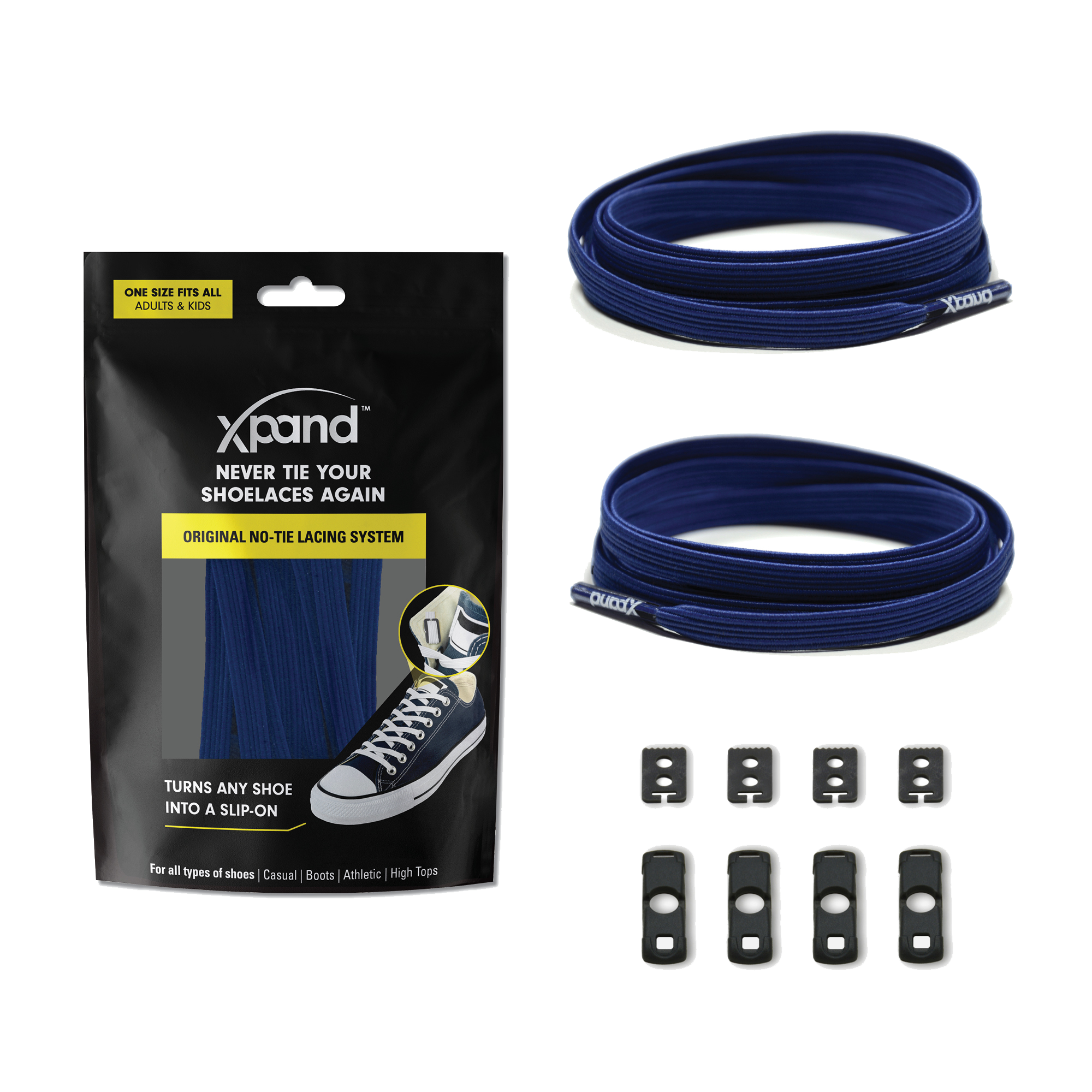 Xpand Laces – Engroshandel Snørebånd - Unisex – Elastiske flade snørebånd uden knude | Ingen flere knuder | Én størrelse5