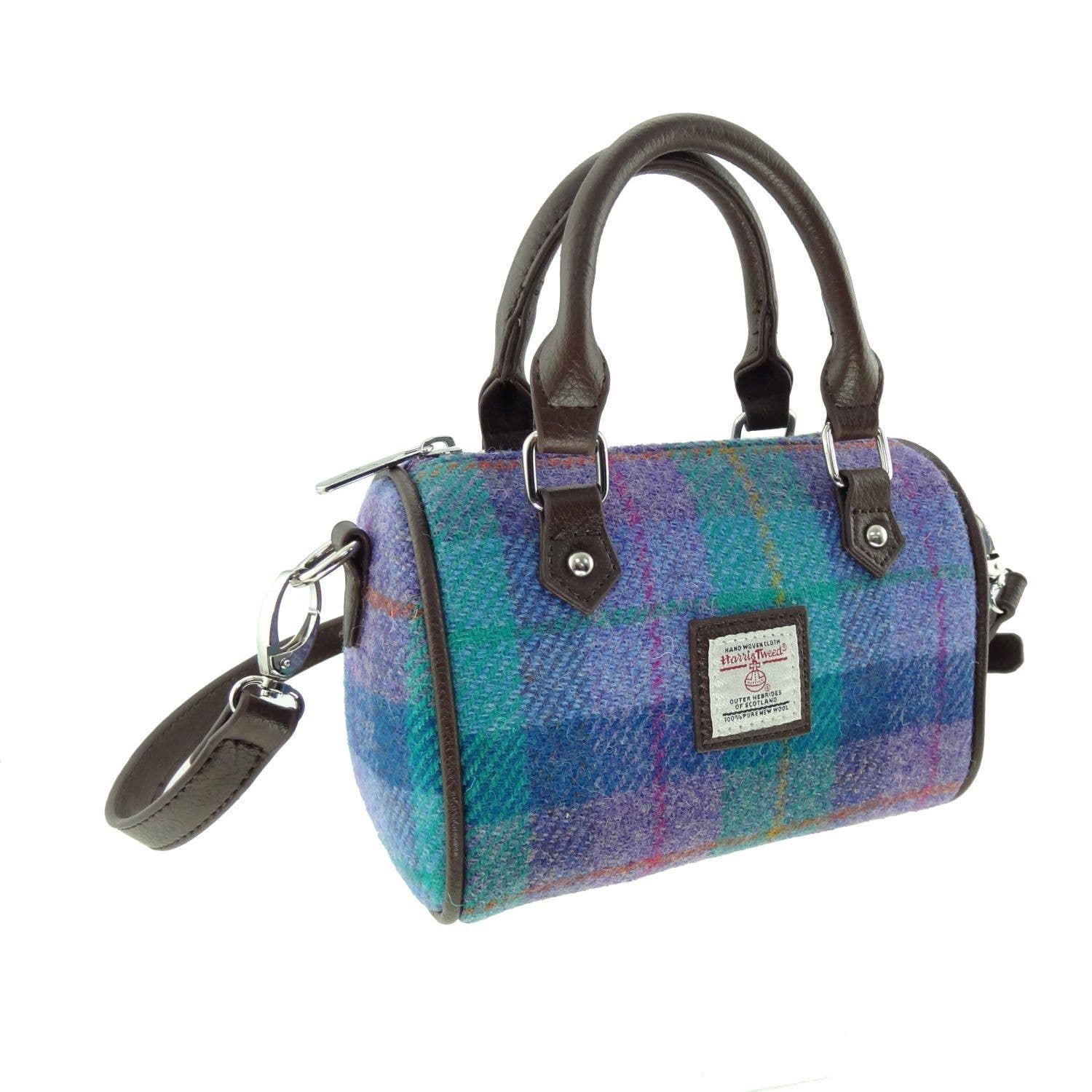 Glen Appin Of Scotland - Wholesale Top Handle Bag - Women's - LB1203 Harris Tweed 'Kilbride' Mini Bowling Bag8