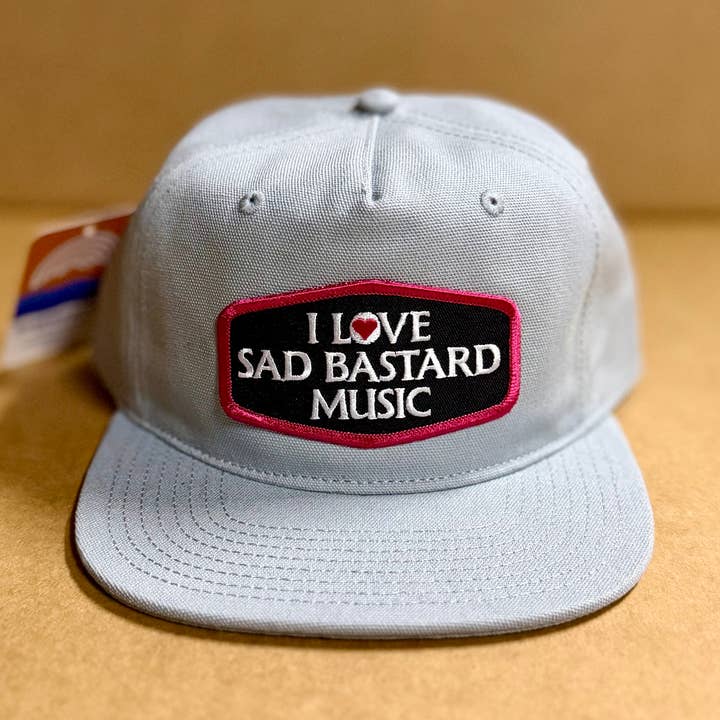 Adoro Chapéu de Cinco Painéis Não Estruturado de Música Triste de Bastardos por atacado de SheeleyCo