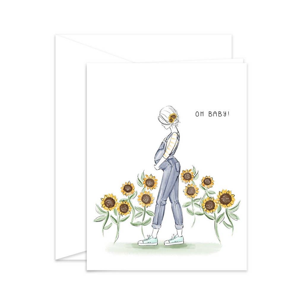 Almeida Illustrations - Wholesale Baby Card - Oh baby! Newborn Greeting Card3