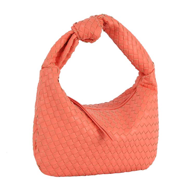 HR CORP – Bolsa de ombro – Mulher por atacado – Mala de Ombro Acolchoada com Alça de Nó para Mulher Ecostitch USA8