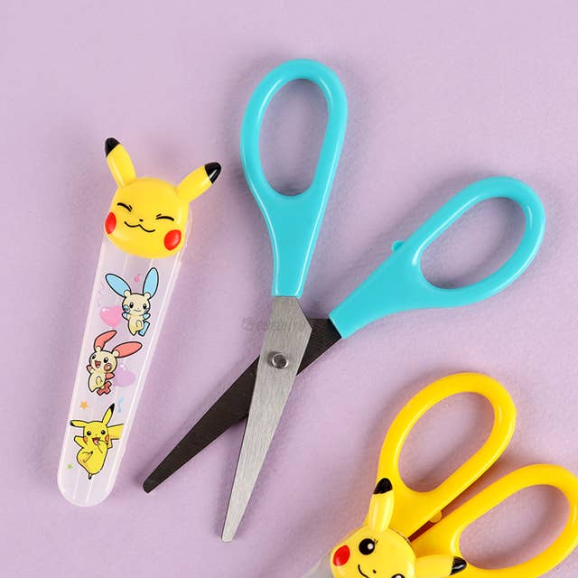 K-Wonderland - Wholesale Scissors - Pokemon Mascot Scissors with Safety Cover Cap1