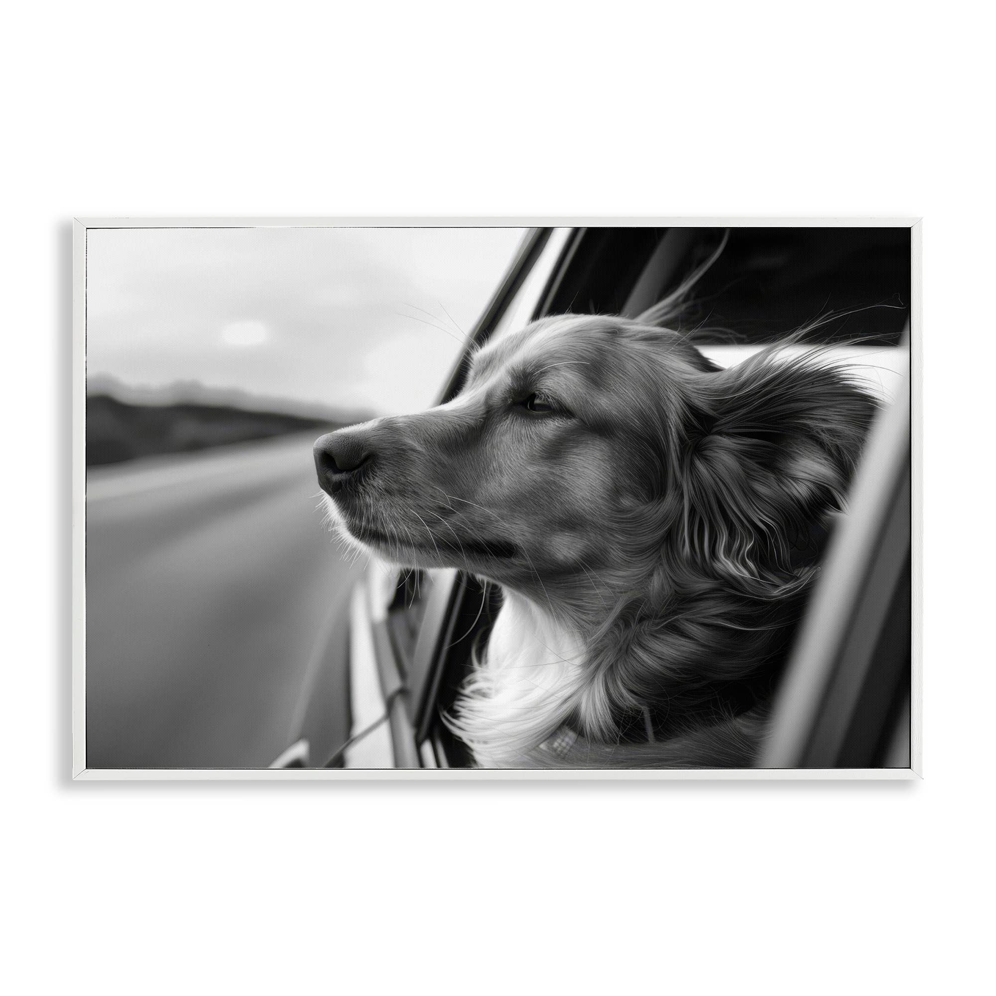 Stupell Industries - Wholesale Wall Sign - Dog Out Car Window - Framed Wall Art21