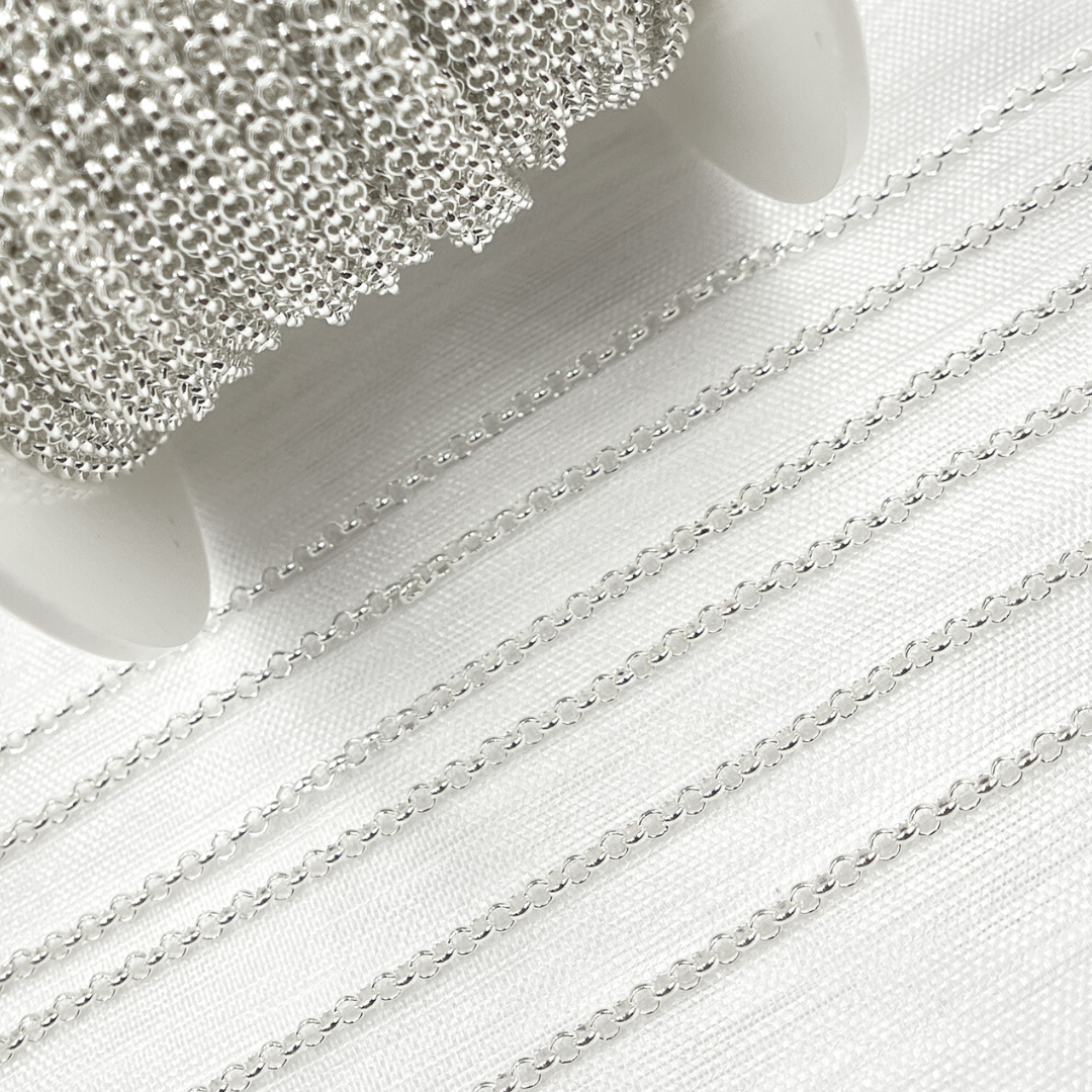 Tresor Jewelry Inc. - Vente Collier maille et chaîne - V107SS. Chaîne Rolo en argent sterling4