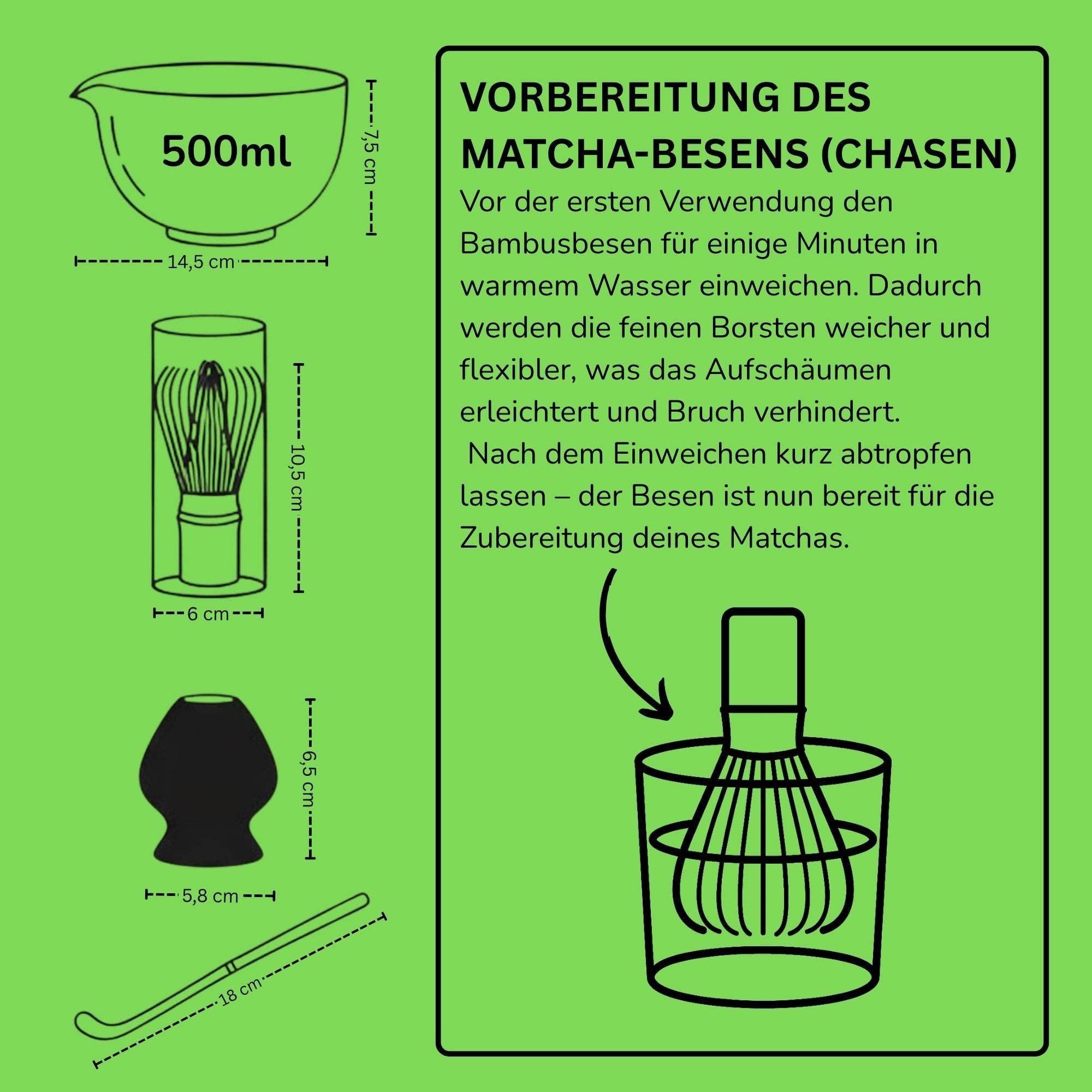 Biomatea - Wholesale Tea Set - Japanese Traditional Matcha Starter Set – Basic Edition | Matcha Bowl Made of Ceramic with Bamboo Whisk, Whisk Holder & Bamboo Spoon6