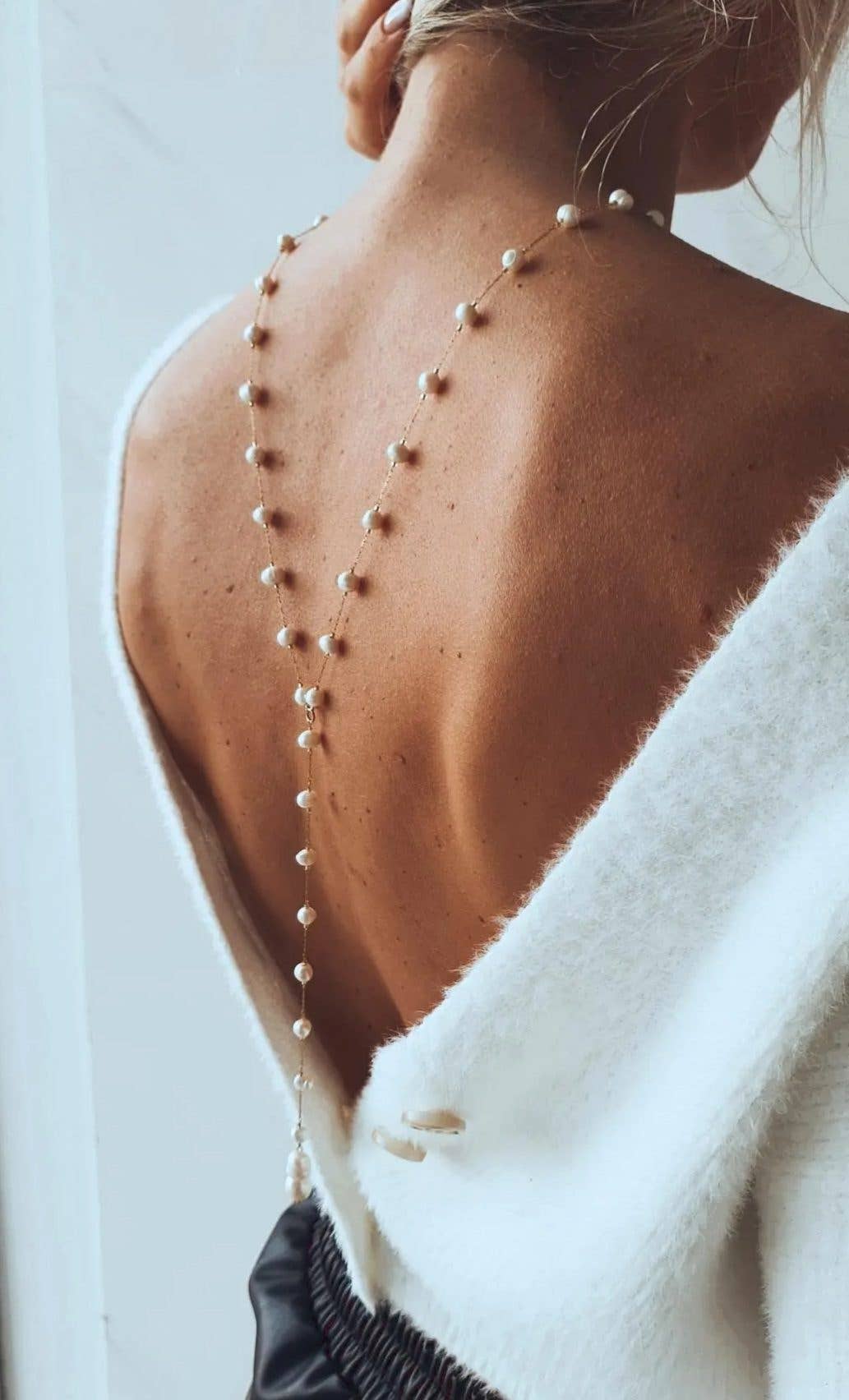 Goupi - Wholesale Y-Neck/Lariat Necklace - Lariat Pearl Rosario5