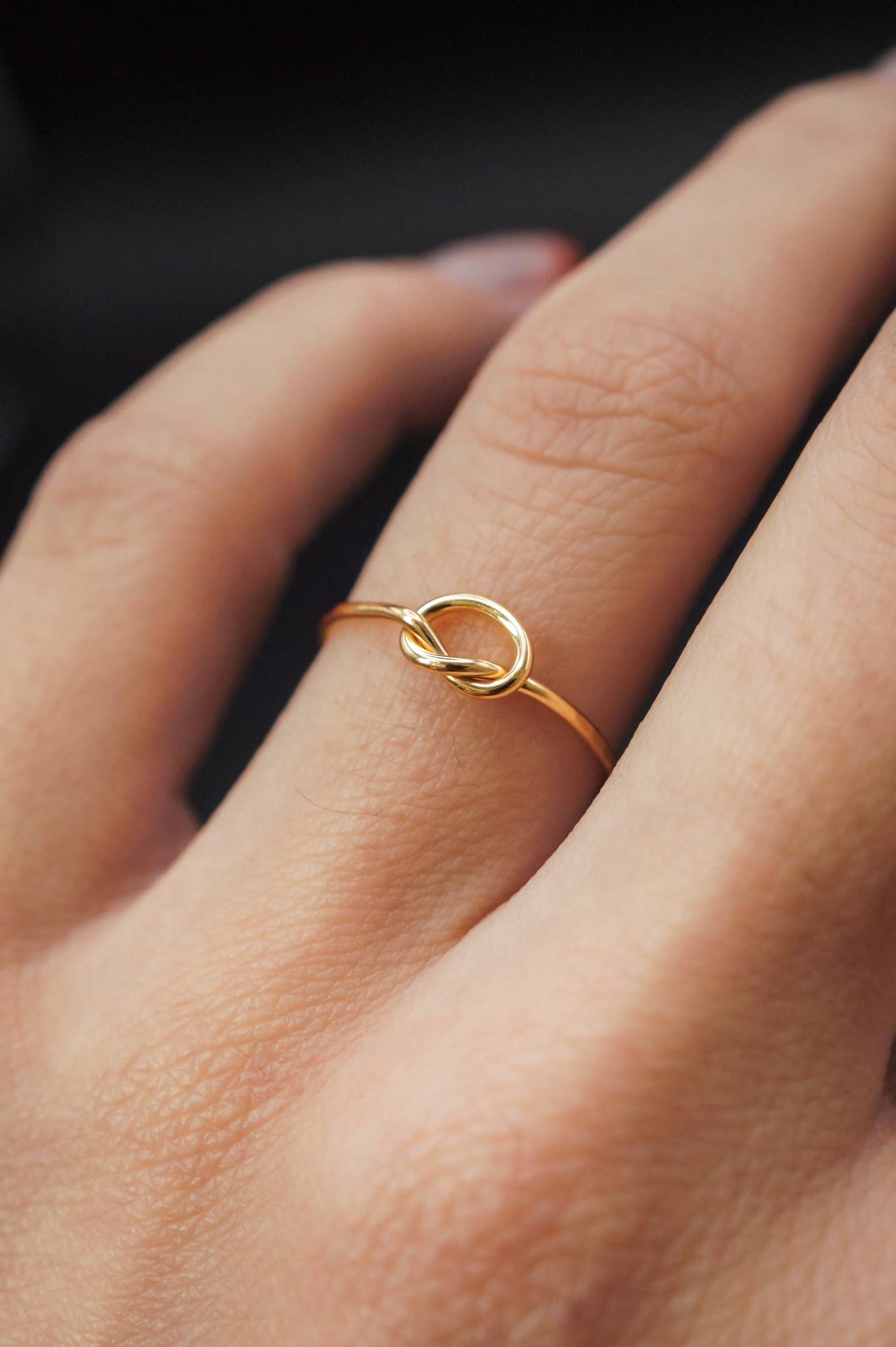 Hannah Naomi - Wholesale Band/Stacked Ring - Open Knot Ring, 14K Gold Fill1