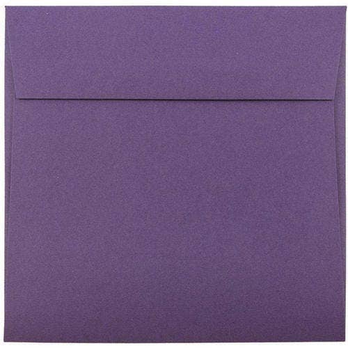 6 x 6 Square Invitation Envelopes, Dark Purple, 1000 for wholesale by JAM PAPER