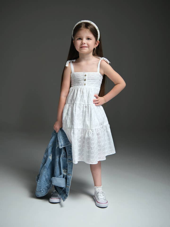 Maxi dress with ties for wholesale by PAREA