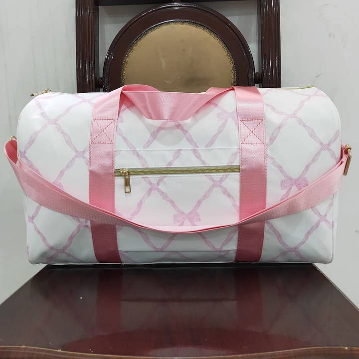 Aier Wholesale - Wholesale Weekender Bag - Kids - Baby Girls Pink Bows Gym Duffle Bags