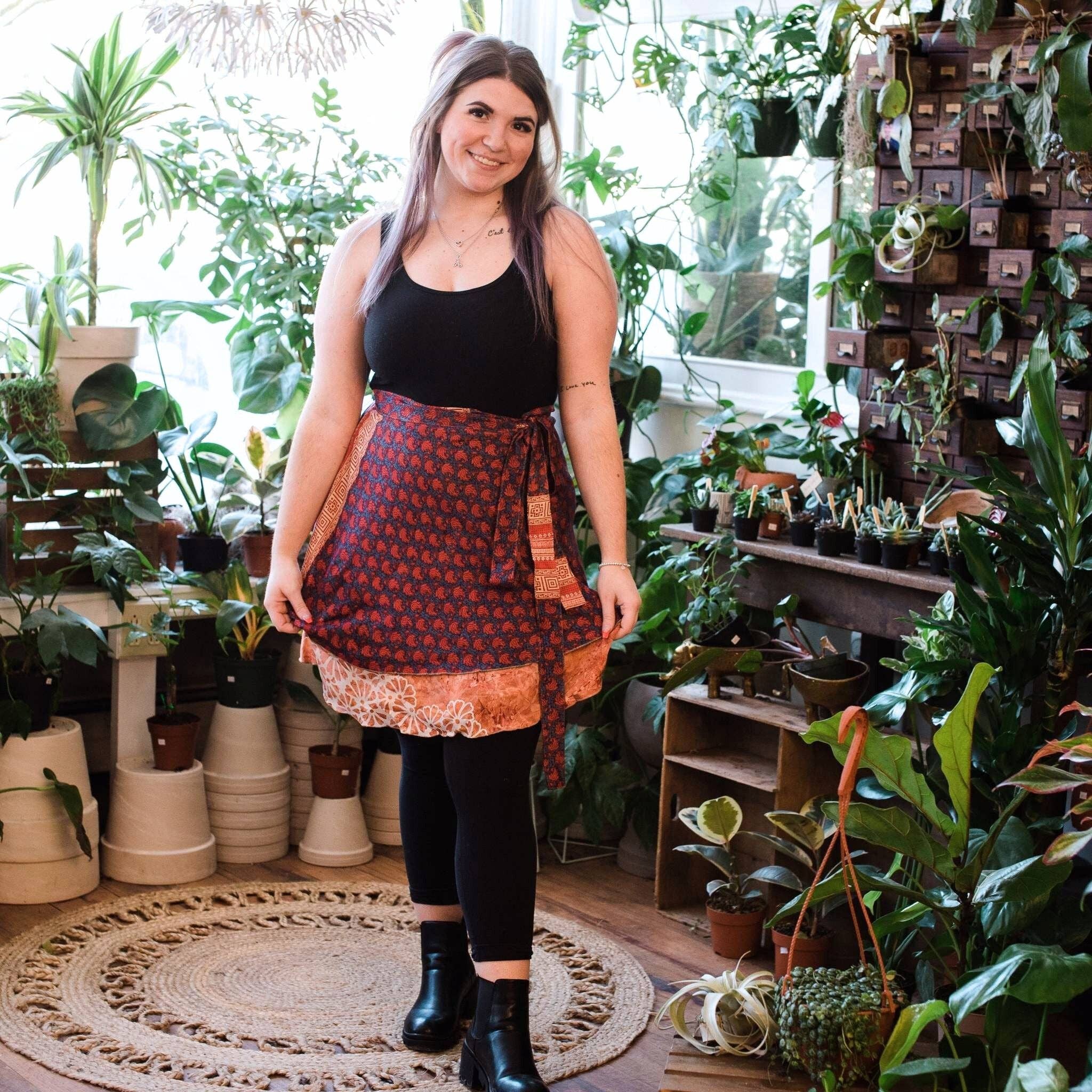 Darn Good Yarn - Wholesale Skirt - Women's - Sari Wrap Skirt36