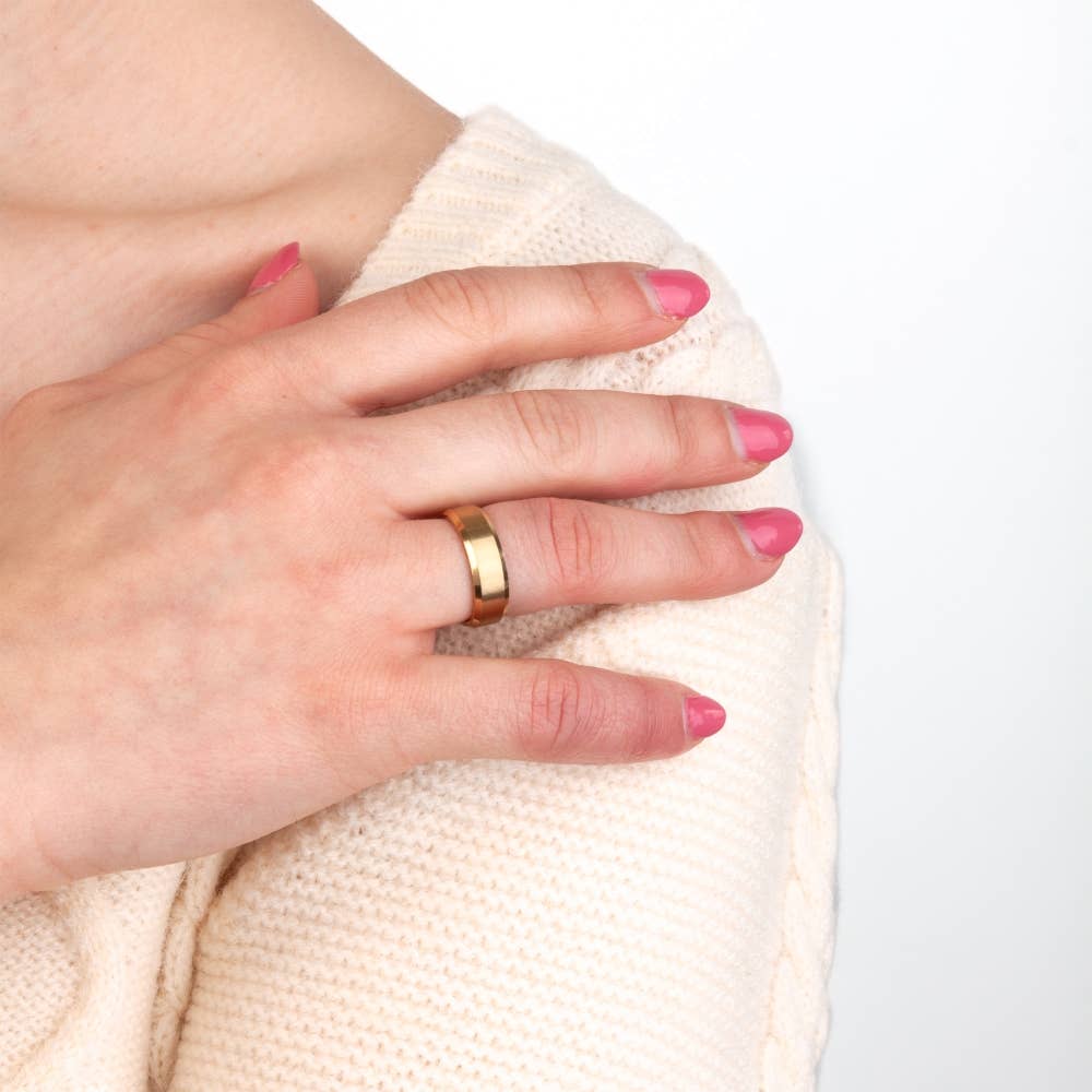 Shebiju - Wholesale Band/Stacked Ring - Steel Alliance GKR23010051