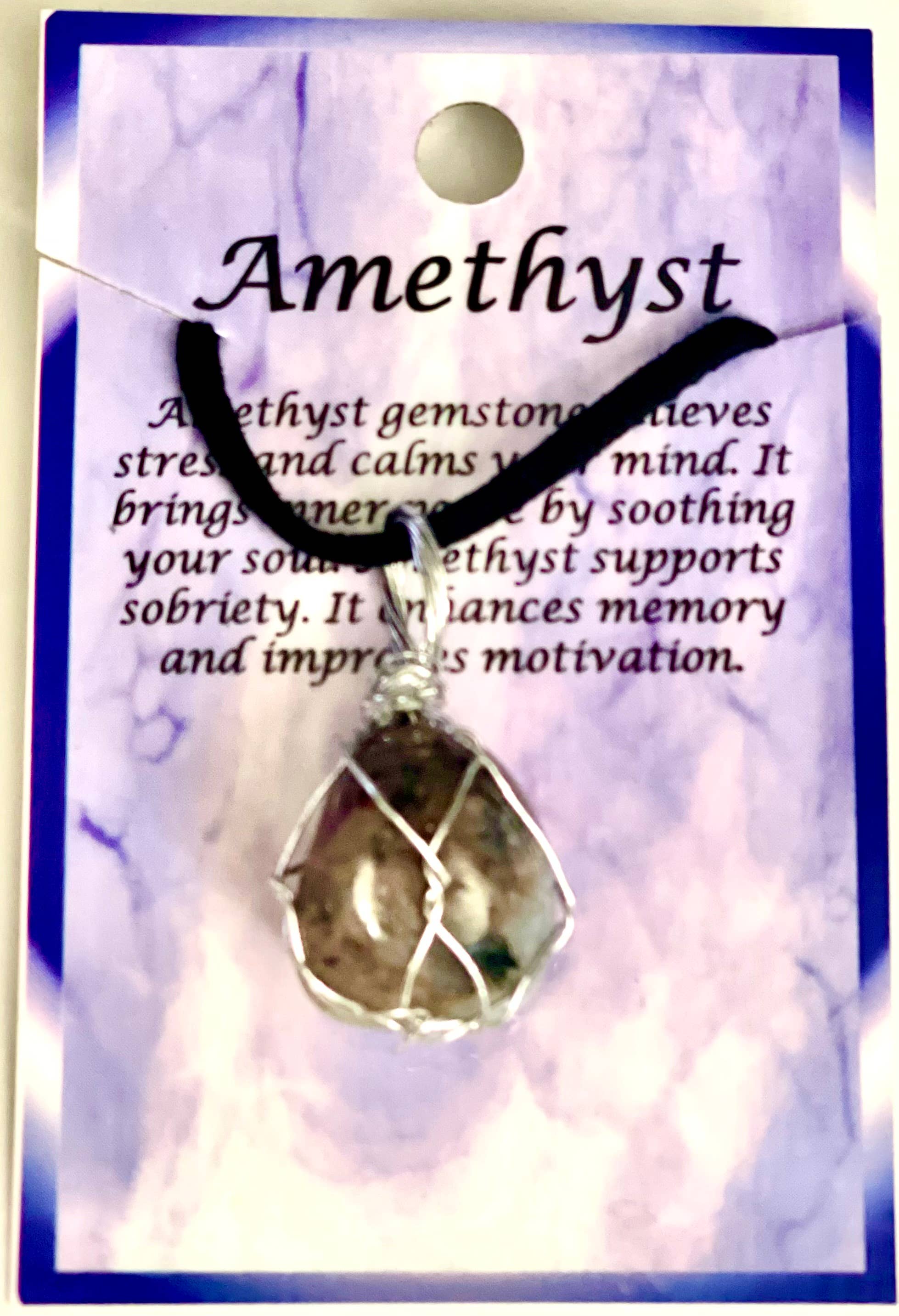 VPS Stones Inc. - Wholesale Pendant/Charm Necklace - Natural Gemstone Wire Wrapped Necklace2