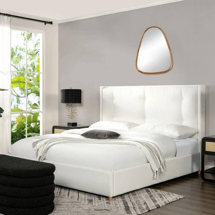 Jennifer Taylor Home - Wholesale Bed - Miramar Cushion-Back Headboard Platform Bed Frame6