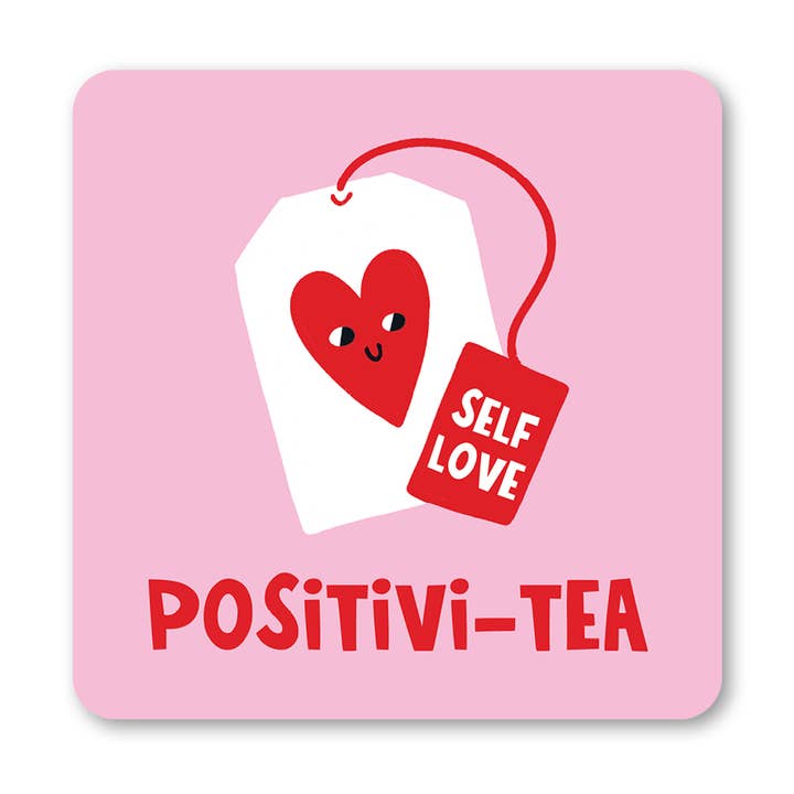 Positivi-tea Coaster for wholesale by Lucy Maggie Designs