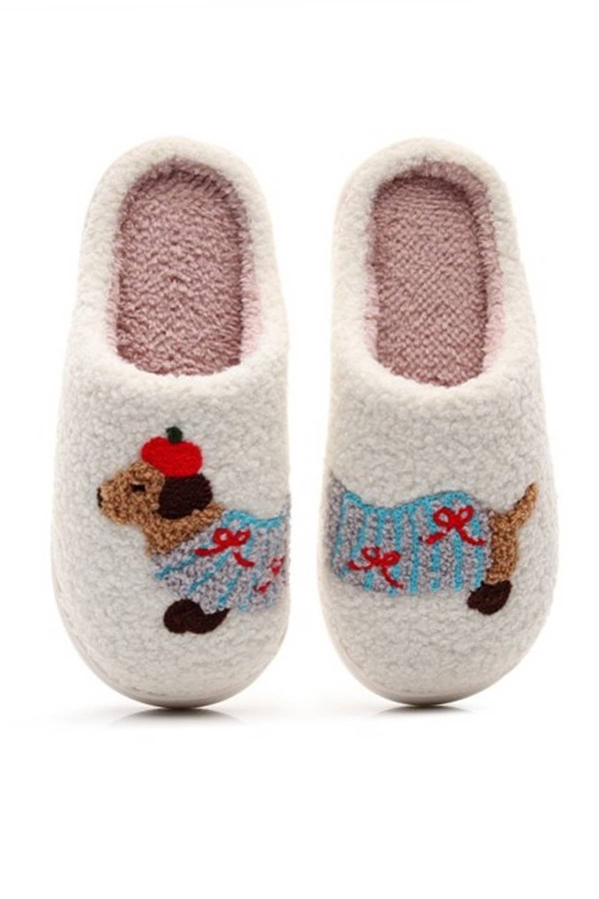 JOSSLYN by wall to wall – Engroshandel Slippers - Dame – Bløde plyssede hjemmesko med svampe, hjerte eller regnbue - varme og komfortable29
