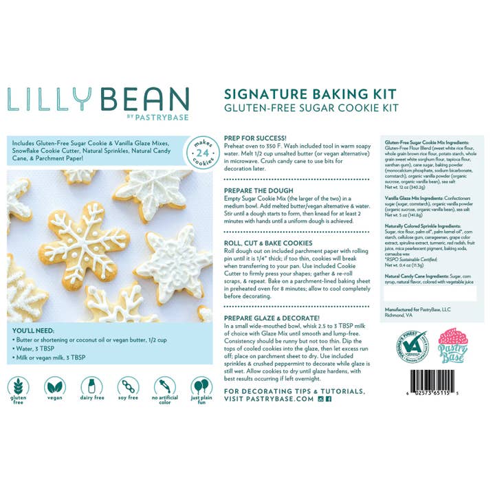 LillyBean Baking – wholesale Kakmix – Sockerkramsbakningskit (Veganskt & Glutenfritt)
