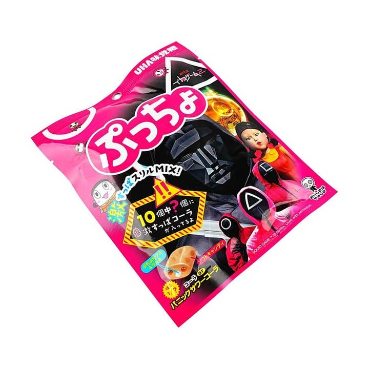 Global Bite Co - Wholesale Gummy - UHA Puccho Squid Game Candy 6pck (Japan)