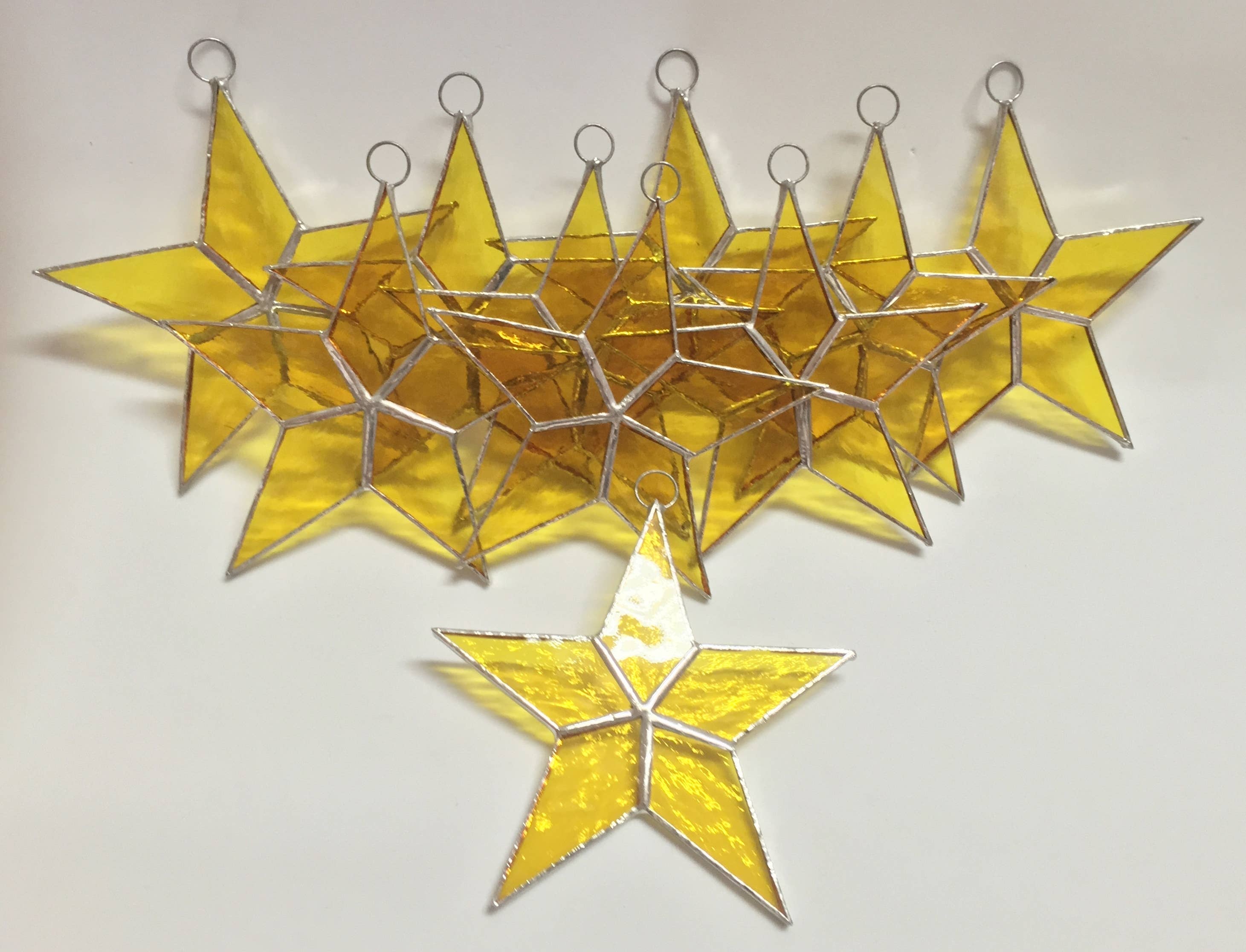 Fiesta Color – wholesale Suncatcher – STAINED GLASS STARS - HANDMADE - FLAT       BEST SELLER!7