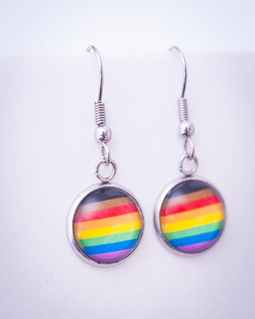 Crafty Queer Studio - Wholesale Stud/Post Earrings - Inclusive rainbow LGBTQ+ earrings - stud or dangle7