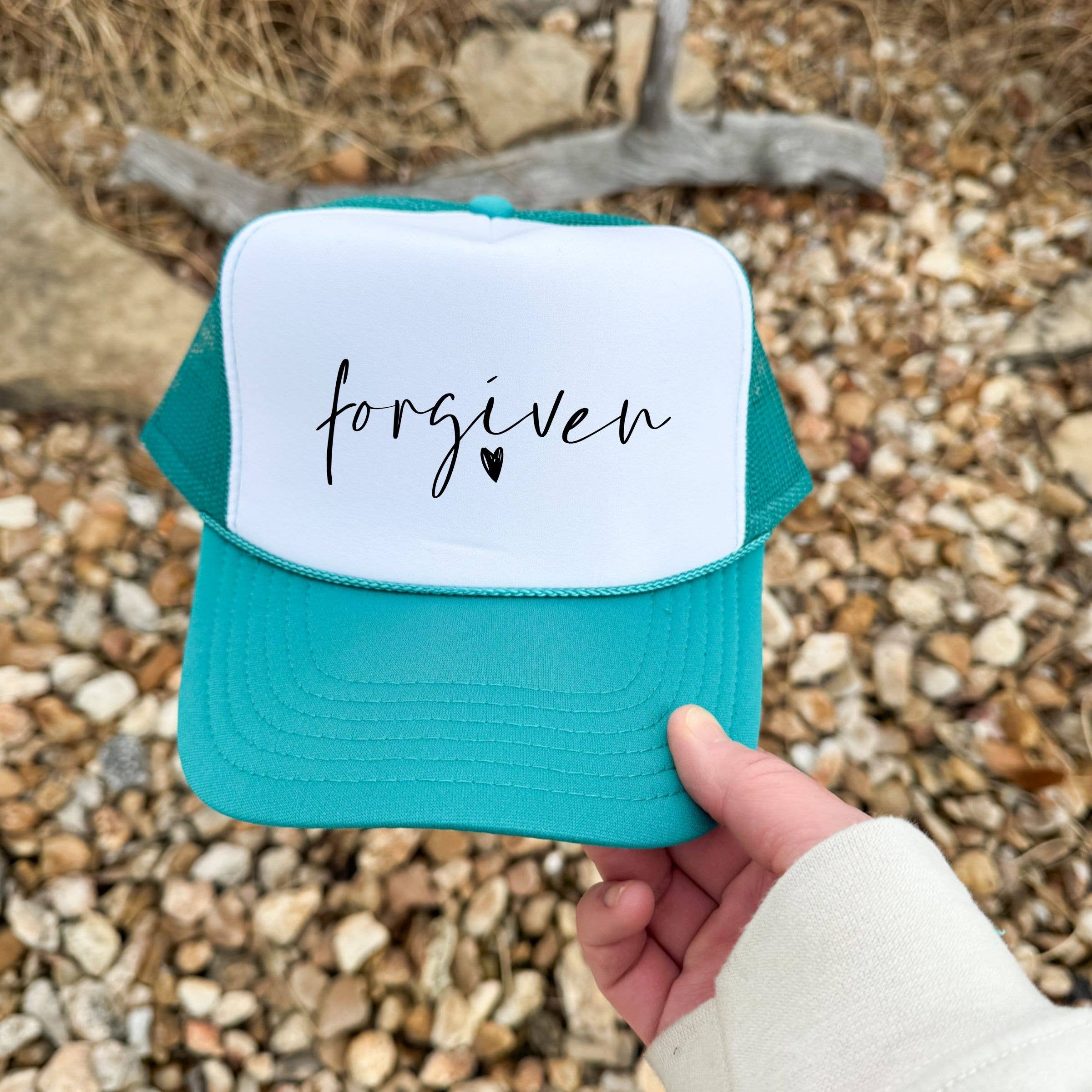 Wholehearted Motherhood and Co. - Wholesale Trucker Hat - Women's - Forgiven Trucker Hat - Spring Western Trucker Hat3