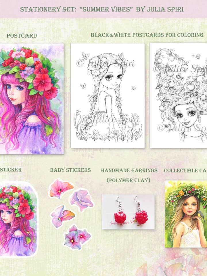 Coleção de Papelaria. "Vibes de Verão" por atacado de Julia Spiri