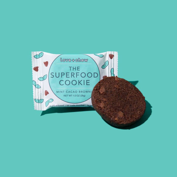 Love + Chew - Wholesale Cookie - MINT CACAO BROWNIE - 1 OZ - BOX OF 24