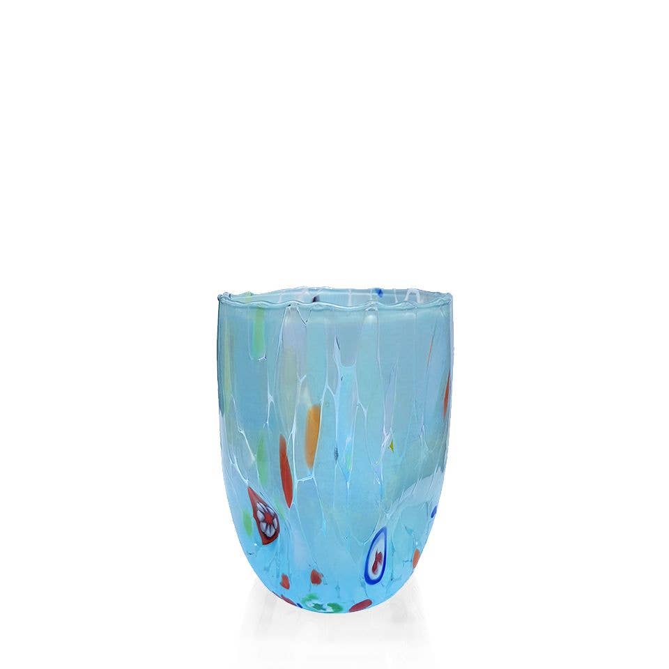 Alice Sturzinger LLC - Wholesale Drinking Glass/Cup - Venezia Murano Glass Cup- Assorted Color Opt6