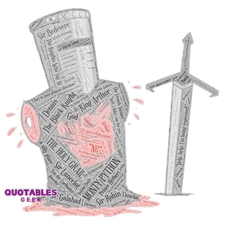 'Tis But A Scratch for wholesale by Quotables Geek Custom Designs