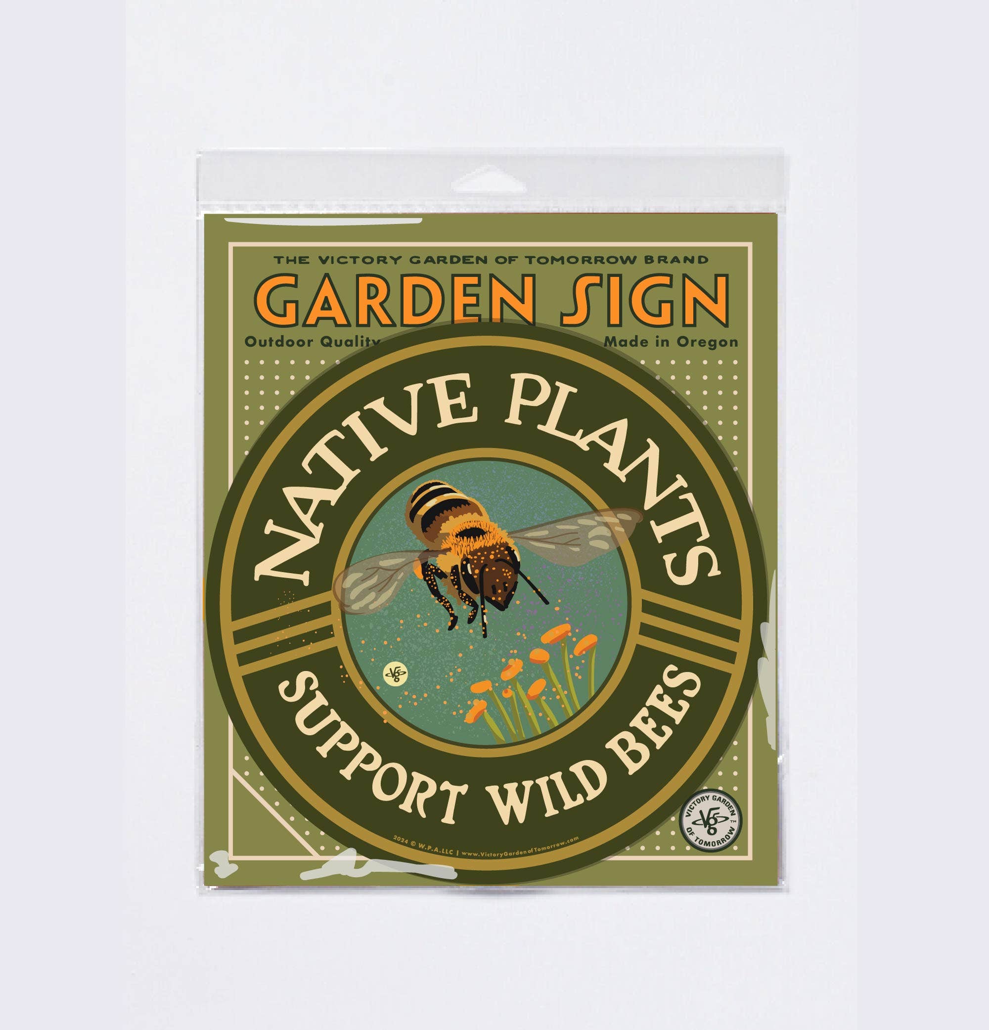 Wirtheim Poster Arts LLC - Wholesale Outdoor Sign - Native Plants - Support Wild Bees - Yard and Garden Sign0