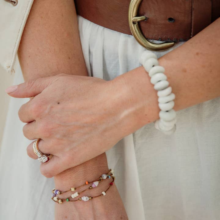 The Bead Project by TWOPU - Wholesale Beaded Bracelet - Chunky Glass Bracelet 9